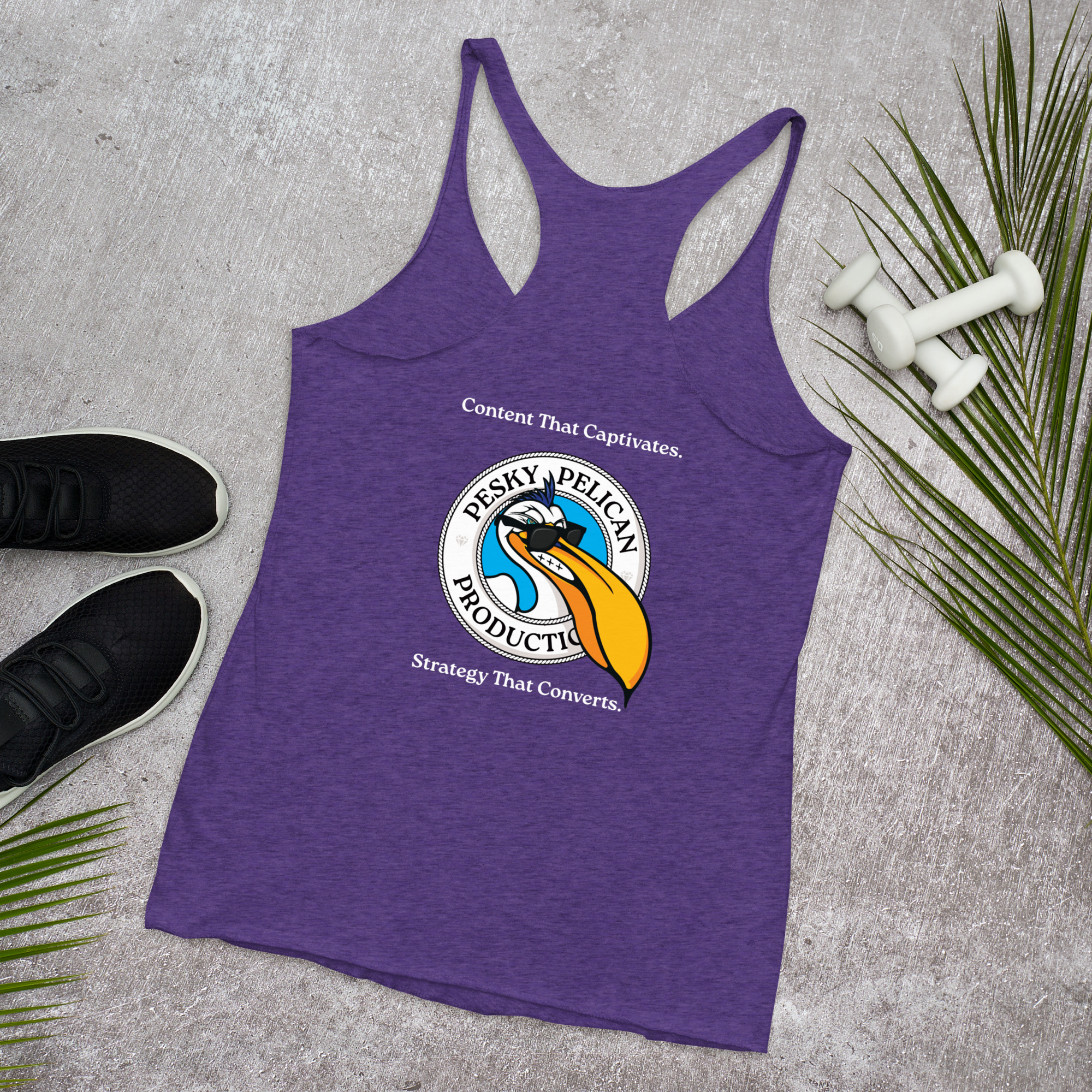 Pesky Pelican | Women's Racerback Tank - Image 5