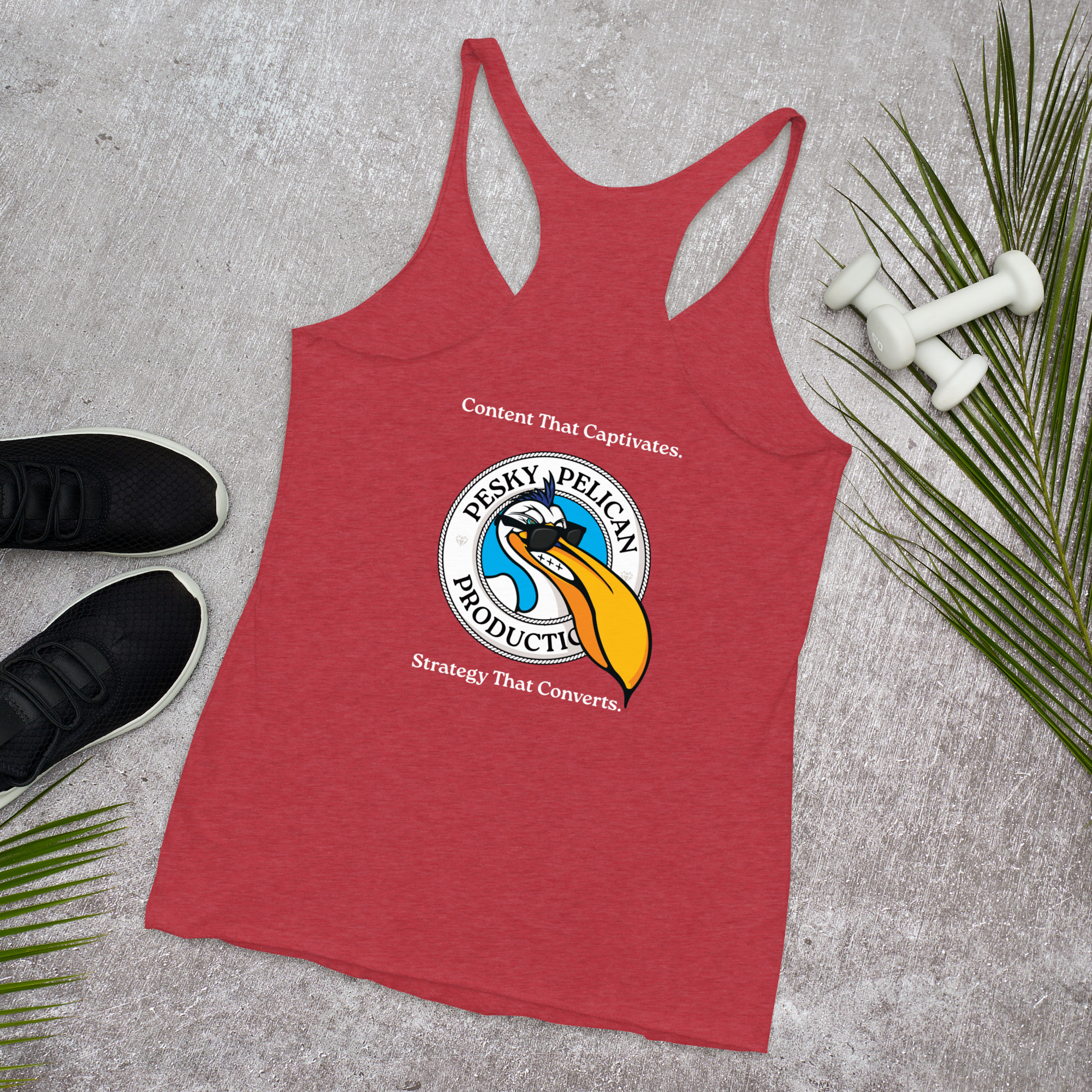 Pesky Pelican | Women's Racerback Tank - Image 7