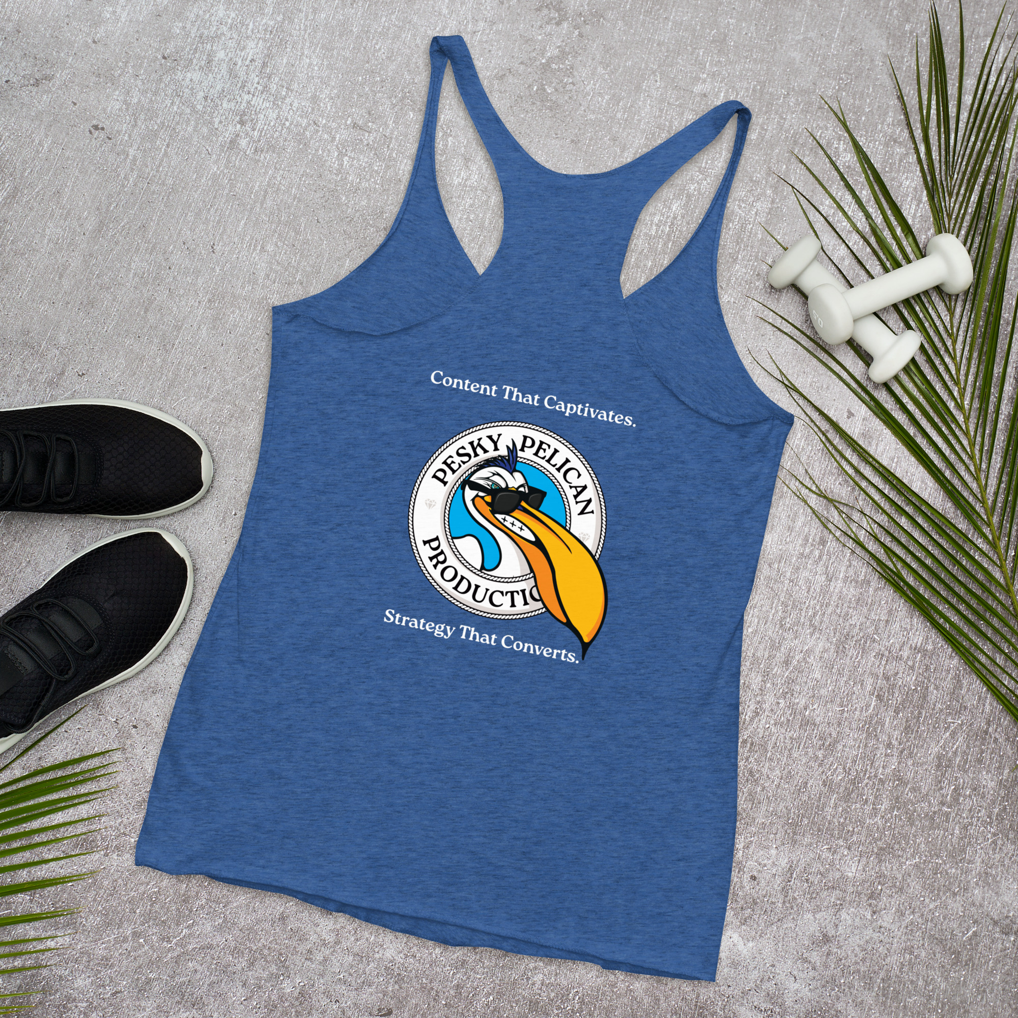 Pesky Pelican | Women's Racerback Tank - Image 9