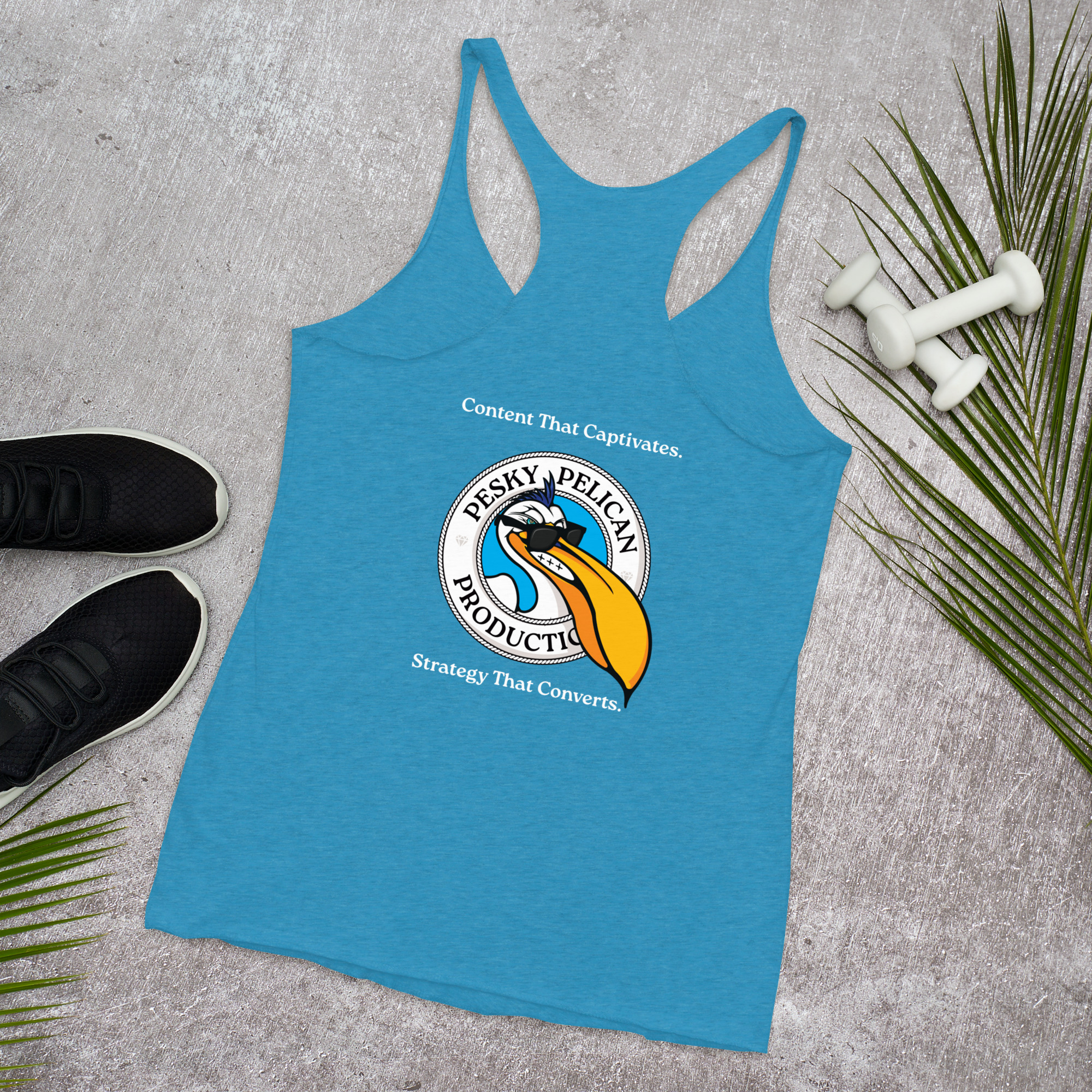 Pesky Pelican | Women's Racerback Tank - Image 11